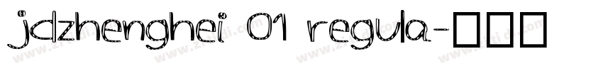 jdzhenghei 01 regula字体转换